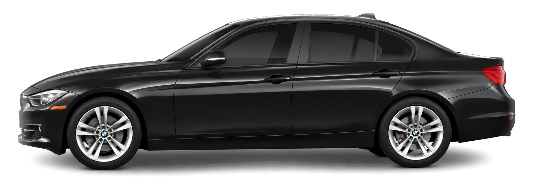 Black BMW sedan from the LAD Car Rentals fleet